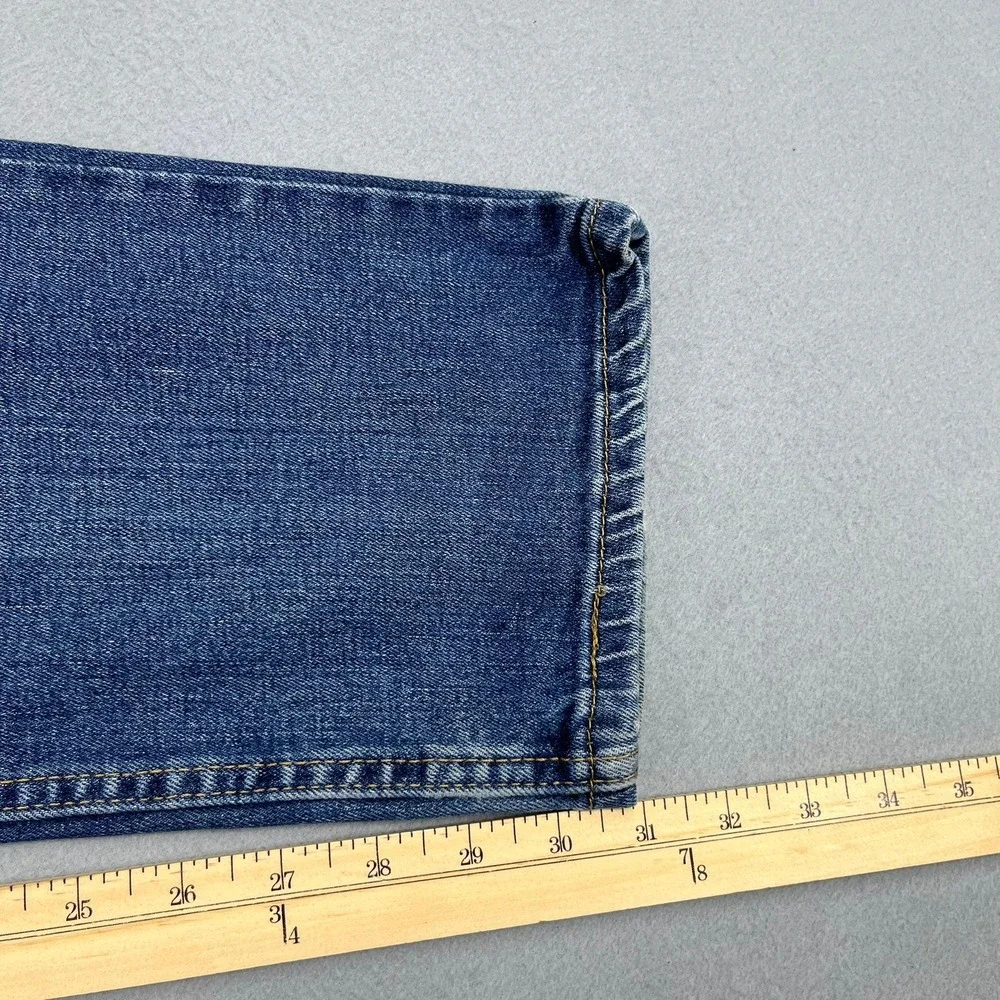 Levis 514 Mens Straight Fit Jeans Medium Wash Blue Denim Size 34 - Picture 7 of 16